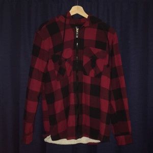 Flannel hoodie
